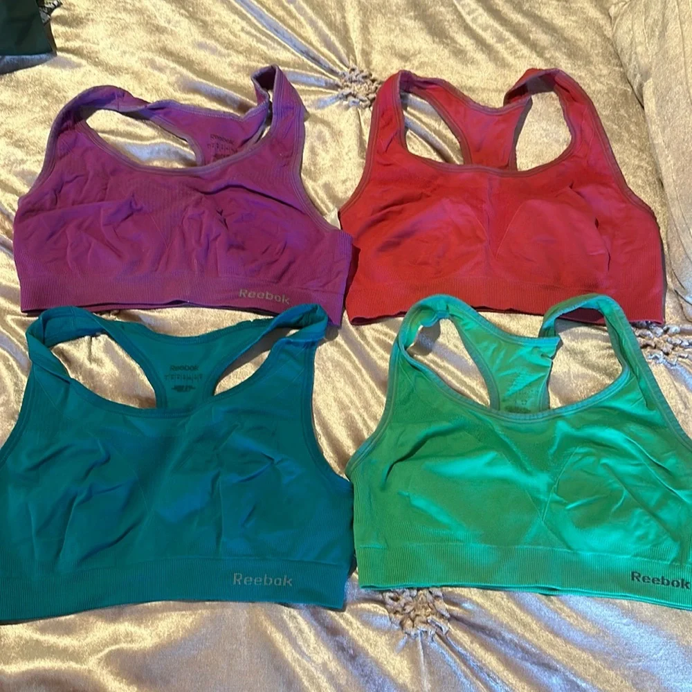 Reebok Set of 4 Non-Padded Sports Bras - Picture 1 of 6